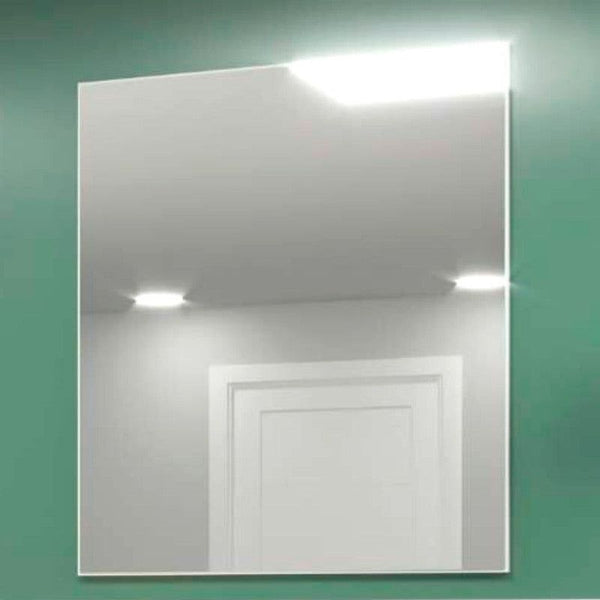 On Móveis Espelhos 80 Espelho para Banheiro 80cm Mdf Branco Dubai - On Móveis