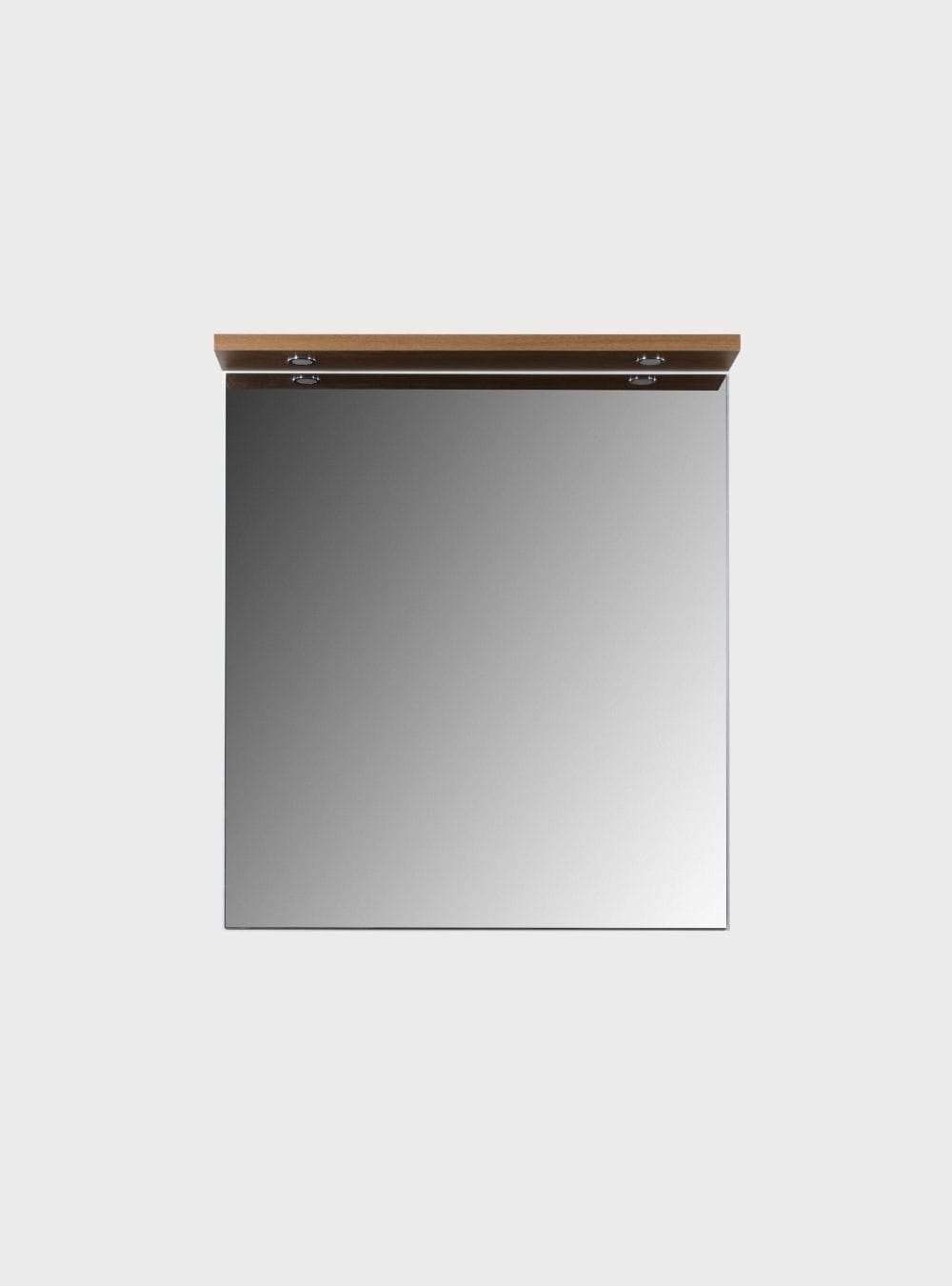 On Móveis Espelhos Espelho para Banheiro Com Led 80cm Mdf Freijó- On Móveis