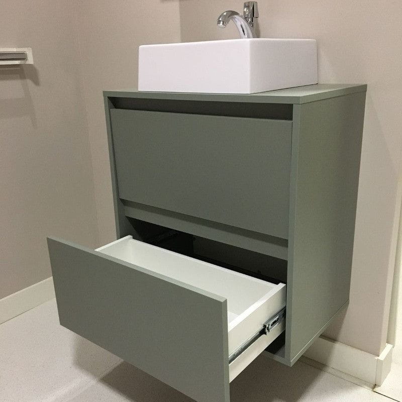 On Móveis Gabinete para Banheiro com Cuba e Armario 60cm Mdf Verde Dubai - On Móveis