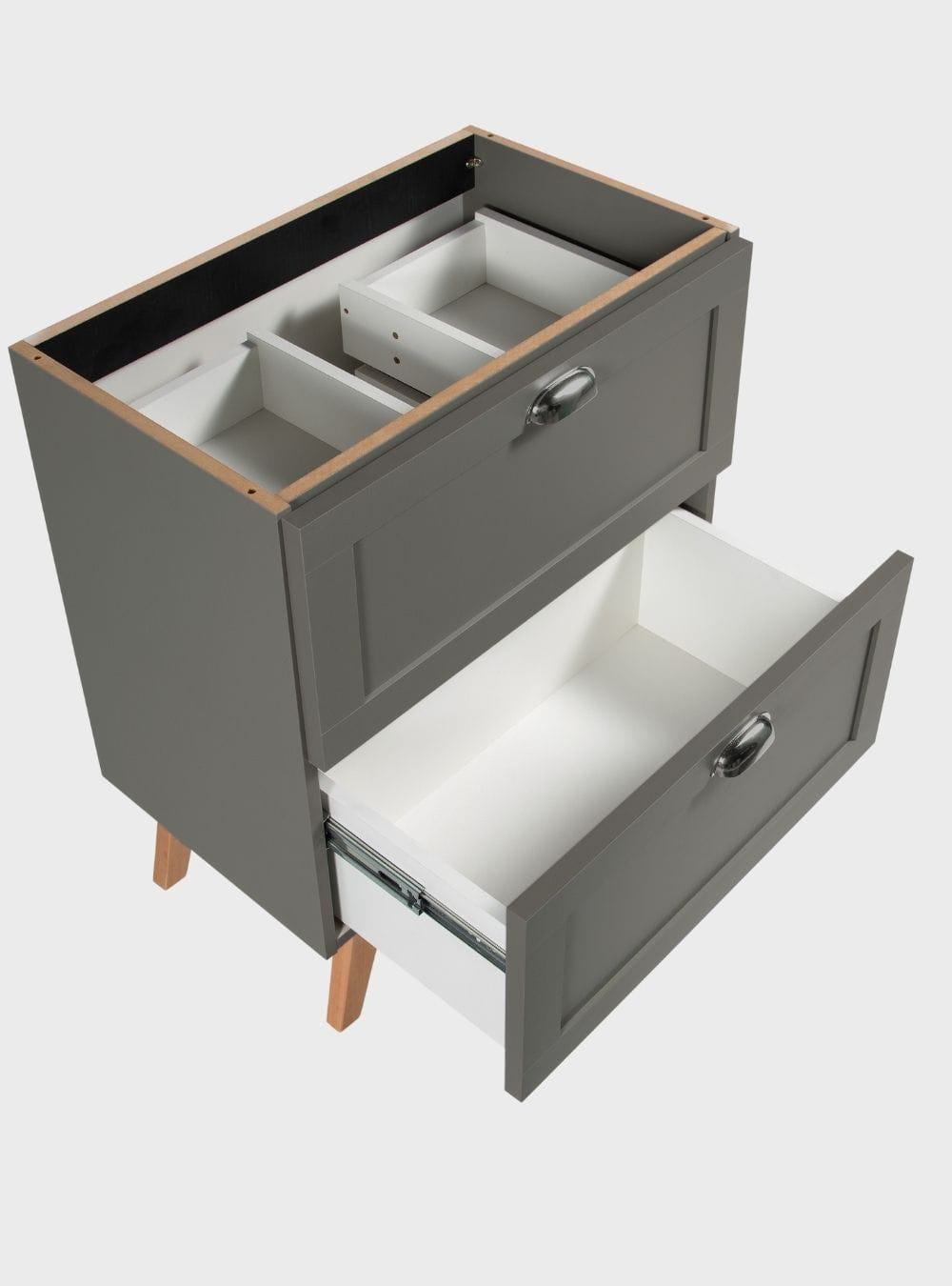 On Móveis Gabinete para Banheiro com Tampo Cuba e Armario 60cm Retro Mdf Verde Milano - On Móveis