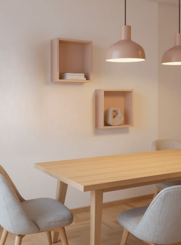 Kit de 2 Nichos 30cm MDF Rosa