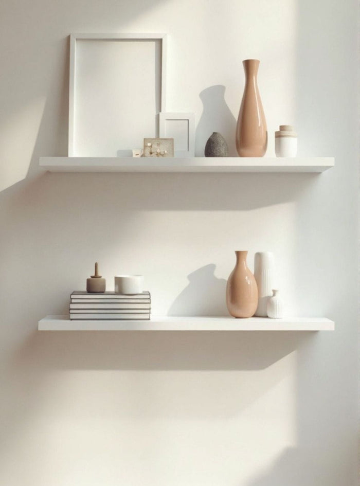 Kit de 2 Prateleiras 150cm Mdf Branco - On Móveis