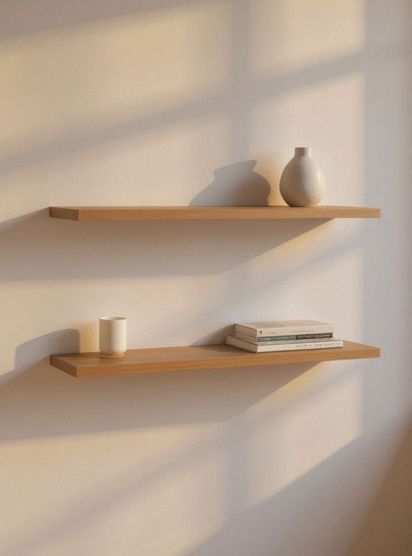Kit de 2 Prateleiras 150cm Mdf Freijó - On Móveis