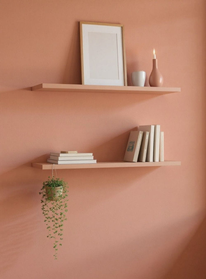 Kit de 2 Prateleiras 150cm Mdf Rosa - On Móveis