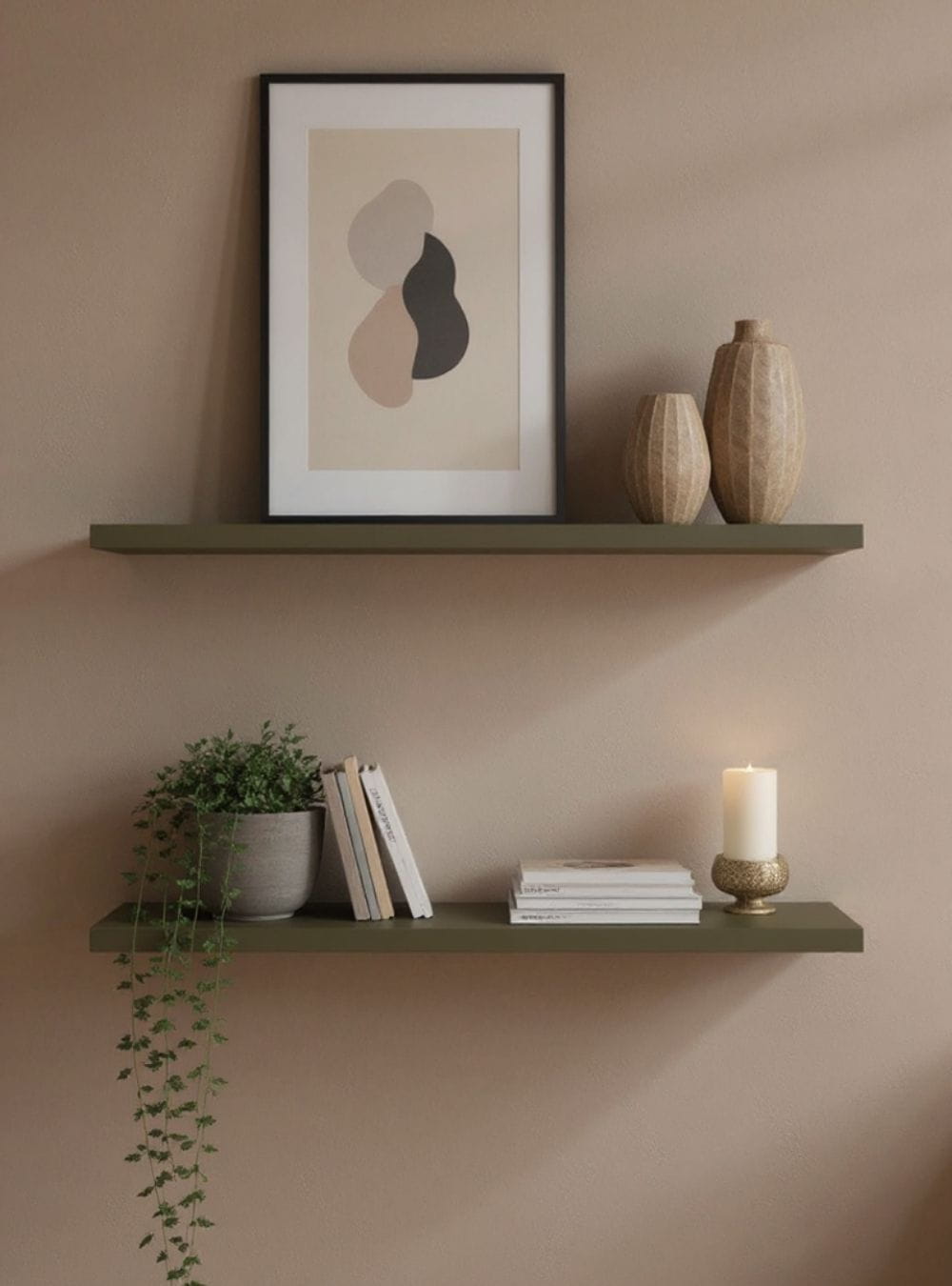 On Móveis Kit de 2 Prateleiras 150cm Mdf Verde - On Móveis