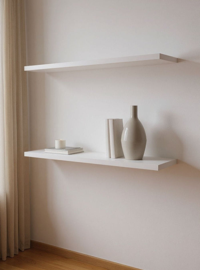 Kit de 2 Prateleiras 180cm Mdf Branco - On Móveis