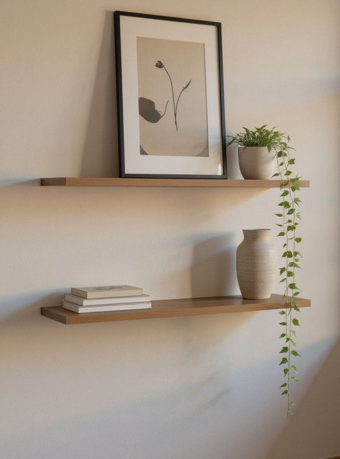 Kit de 2 Prateleiras 180cm Mdf Freijó - On Móveis