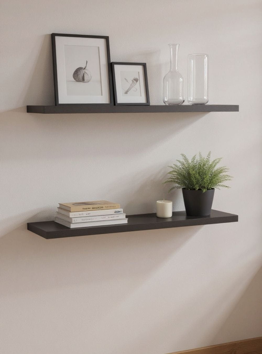 On Móveis Kit de 2 Prateleiras 180cm Mdf Grafite - On Móveis