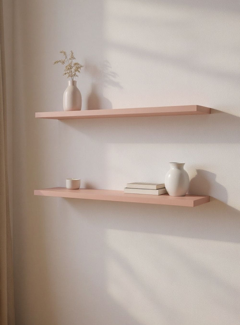 On Móveis Kit de 2 Prateleiras 180cm Mdf Rosa - On Móveis