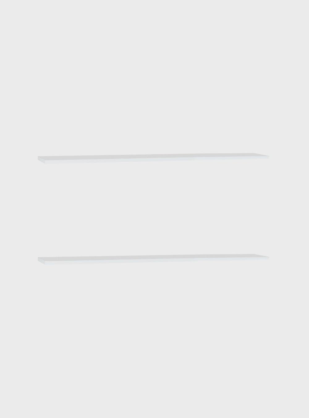 On Móveis Kit de 2 Prateleiras 80cm Mdf Branco - On Móveis