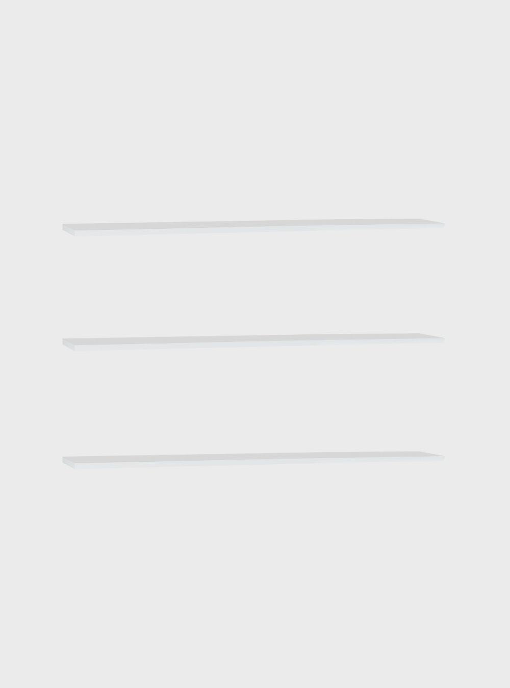 Kit de 3 Prateleiras 150cm Mdf Branco - On Móveis