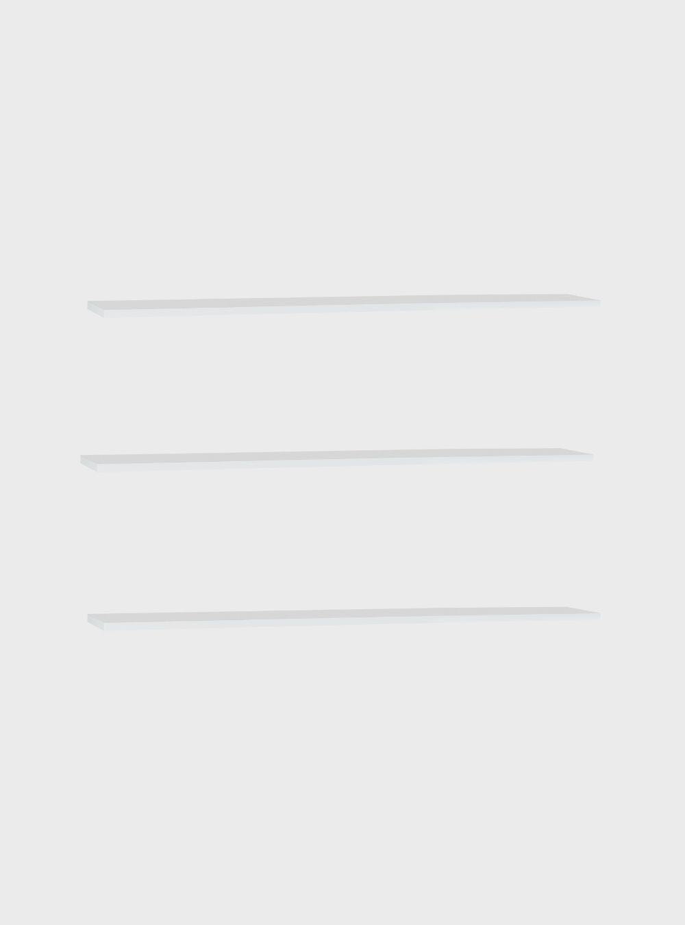 Kit de 3 Prateleiras 180cm Mdf Branco - On Móveis