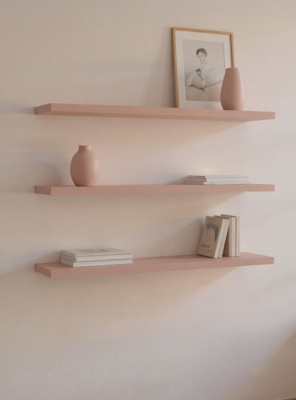 On Móveis Kit de 3 Prateleiras 180cm Mdf Rosa - On Móveis