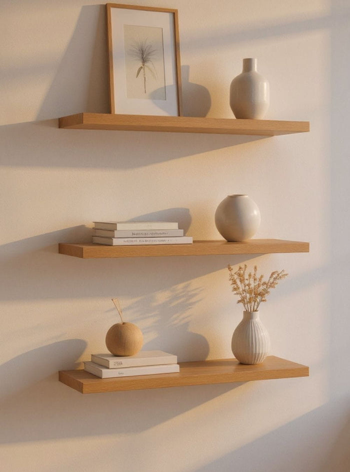 Kit de 3 Prateleiras 60cm Mdf Freijó - On Móveis