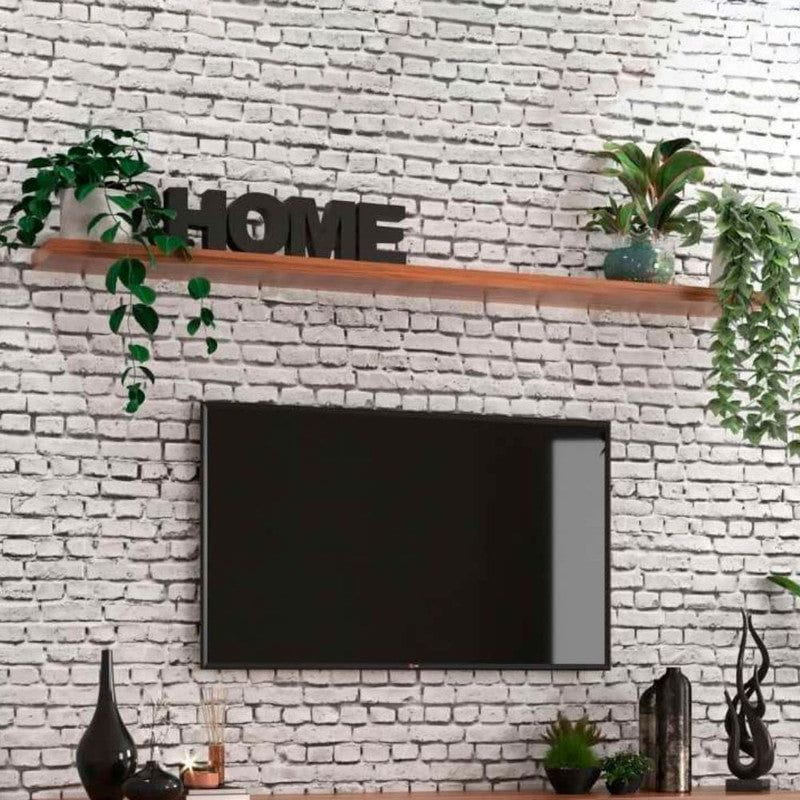 On Móveis Prateleiras Prateleira 150cm Mdf Nogal Dallas - On Móveis