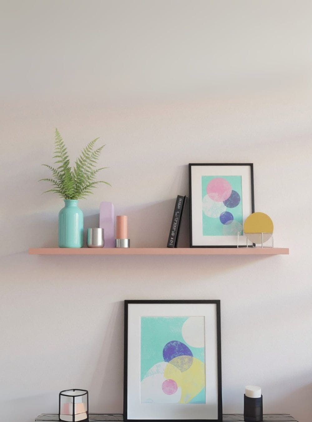 On Móveis Prateleiras Prateleira 150cm Mdf Rosa Dallas - On Móveis