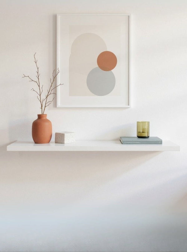 On Móveis Prateleiras Prateleira 180cm Mdf Branco Dallas - On Móveis