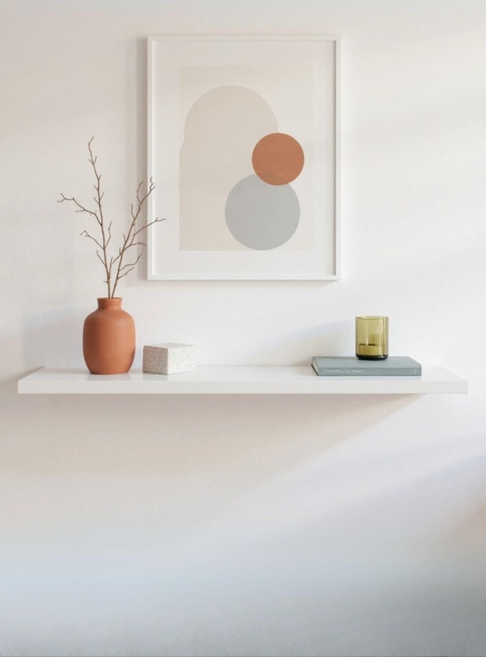 On Móveis Prateleiras Prateleira 180cm Mdf Branco Dallas - On Móveis