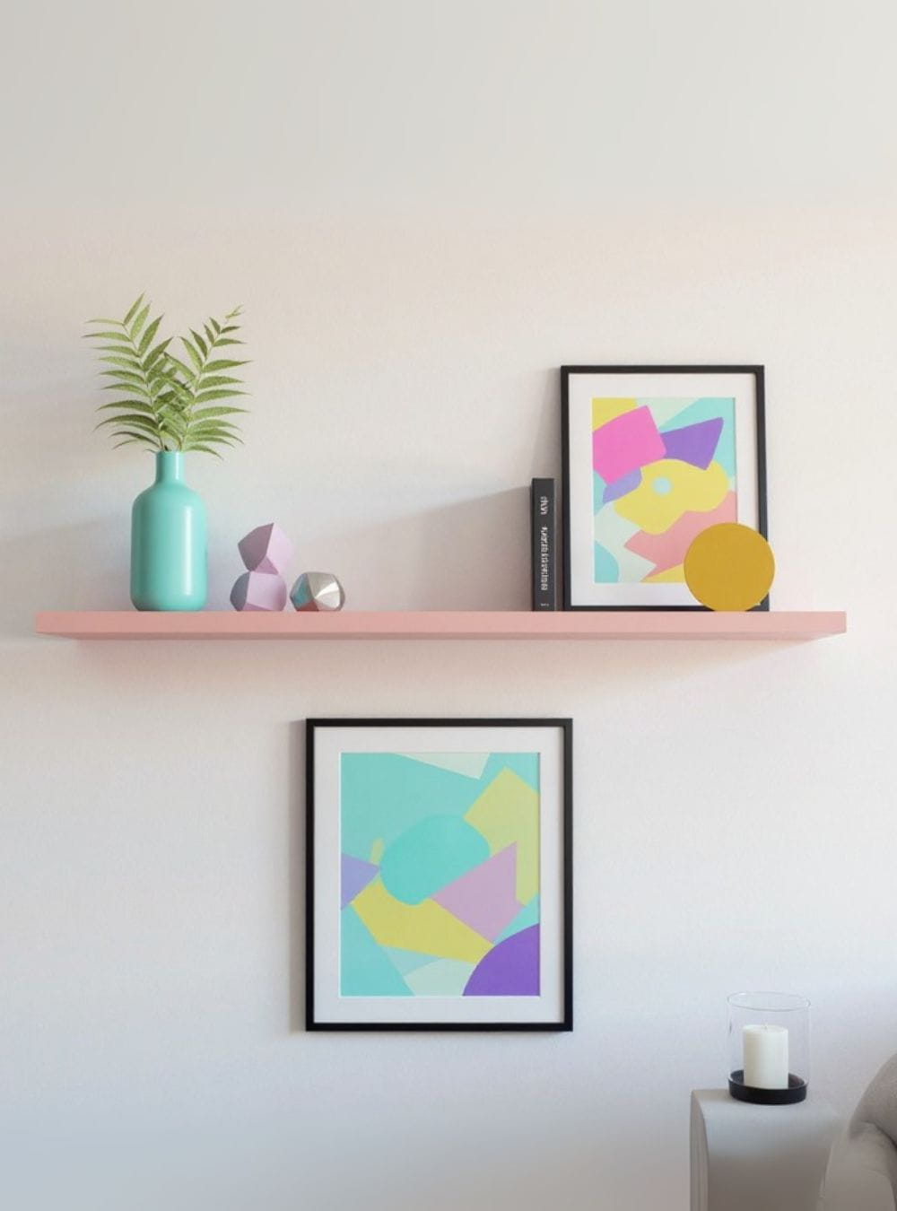 On Móveis Prateleiras Prateleira 180cm Mdf Rosa Dallas - On Móveis