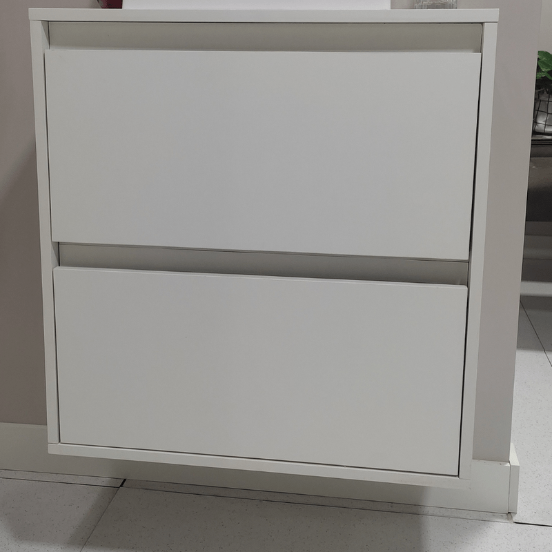 On Móveis Conjuntos de móveis para banheiro 60 Gabinete para Banheiro com Espelheira 60cm Mdf Branco Dubai - On Móveis